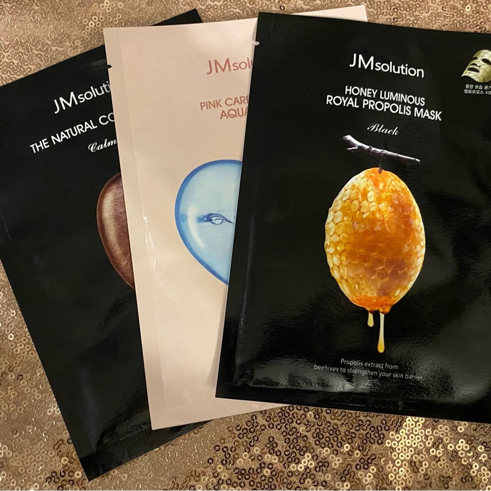 BOGO |JMsolution Mask- Honey Royal Propolis, Natural Coffee, & Pureness Aqua